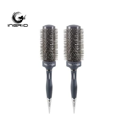 China Waterproof Ceramic Ionic Round Hairdressing Brushes Hair Salon Styling Dry Curling for sale