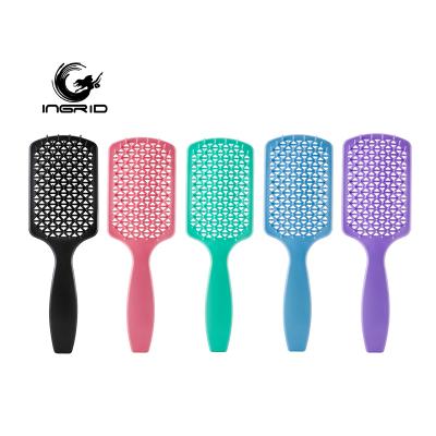 China Custom Logo Hairbrush Comb Massage Hair Comb Detangling Waterproof Custom Flexible Straight Hair Comb for sale