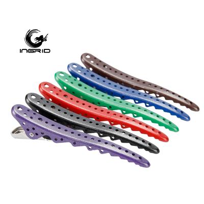 China High Quality Home Metal Spray Paint Hair Accessories Clips Single Crotch Alligator Hair Clips for sale