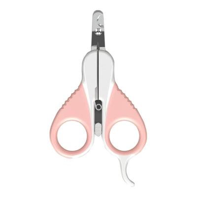 China Viable Premium Stainless Steel Scissor Blades Dog Cat Pets Safe Nail Clipper Handle Cat Nail Clippers for sale