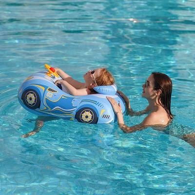 China Sunshade Free Swimming Baby Inflatable Baby Swim Float with Sun Canopy Size Improved Infant Pool floaty Swimming Pool Toys for sale