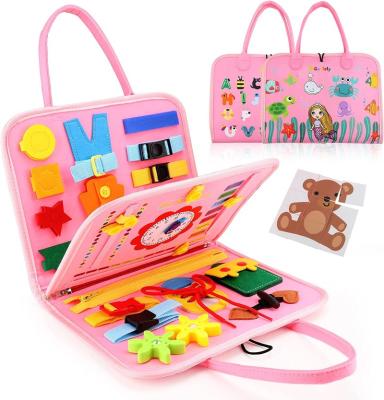 China Earlier Education 2023 Busy Book  Preschool Learning Felt Educational Sensory Toy Montessori Quite Book for sale