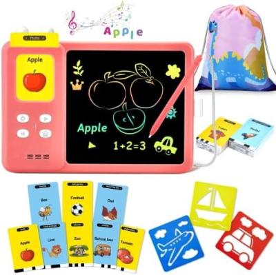 China Kids Coloring Toy/Talking Flash Cards Autism Sensory Toys for Autistic Children Speech Therapy Toys LCD Writing Tablet with 112 Talking Flash Cards for sale