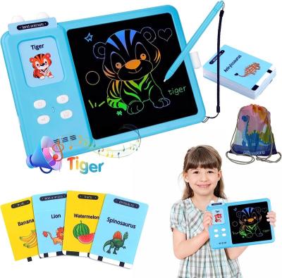 China Kids Coloring Toy/Talking Flash Cards 224 Sight Words LCD Writing Board Autism Learning Material Sensory Boys and Girls Gifts Talking Flash Cards Speech Therapy Toys for sale