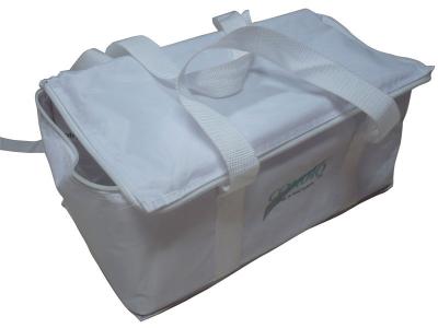 China 210D saco protetor térmico de nylon branco relativo à promoção, sacos de portador do alimento 42 * 28 * 16 cm à venda