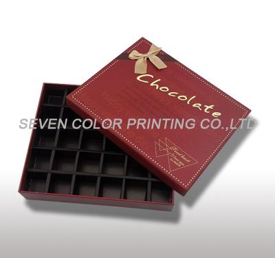 China OEM / ODM Chocolate Packaging Boxes Offset Printing CMYK / Pantone For Gift for sale