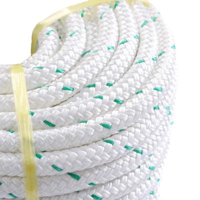 China Braided Series Durable Nylon Braided Rope Good Quality 16mm Marine Rope Fishing Rope for sale