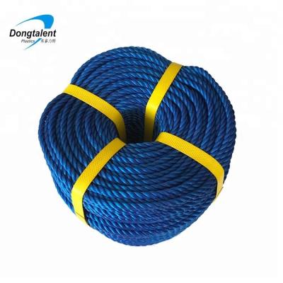 China Woven with 3 -50mm pp high quality pe twisted rope fishing rope pe tiger rope for sale