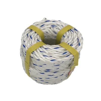 China Wholesale 3 Strand Durable Twisted Rope Polyester PP Mixed Rope For Aquaculture Fishing for sale