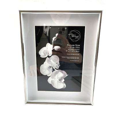 China Europe Multiple Size Decoration Metal Glass Silver Picture Photo Frame Wholesale for sale