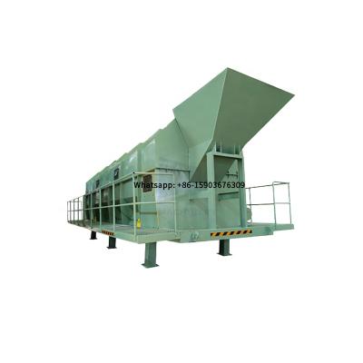 China stationary solid waste trommel screen drum sieve machine, dump trommel sieve for sale