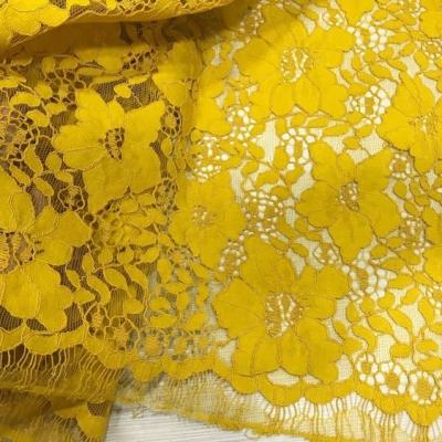 China Viable Wholesale Fancy Design Knit Cotton Nylon Cord Lace Fabric Hollowed Out Nylon Cotton Lace Fabric for sale