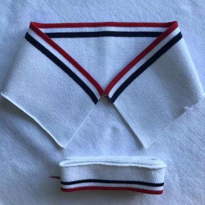 China Elastic ribbed cuffs and hem Flat Knit Rib Collar Blue, Black, Pink, White, Red, Yellow for sale