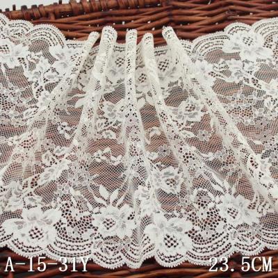 China Three-dimensional embroidery elastic simple exquisite lace flower clothing mesh lace for sale