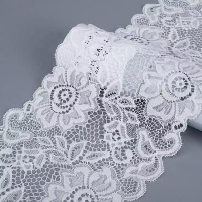 China 18cm elastic stretch lace for night dress lingerie stretch lace lady lingerie lace for sale