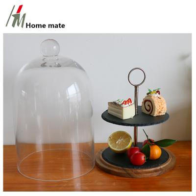 China Sustainable Maker Fancy Design Round Cake Dom With Slate Stand For Wedding Decoration for sale