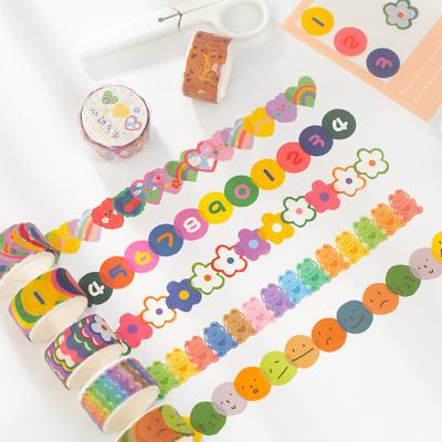 China School Apllications Customize Washi Tape Packaging World Map Your Logo Yellow Custom Waterproof Acrylic 6 Colors Printing And CMYK Masking for sale