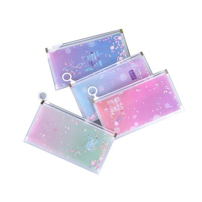 China Schools & eco-friendly office office pvc waterproof pvc pencil bag plastic a4 folder document file folder bag for sale