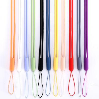 China Colorful Liquid Lanyard Mobile Phone Phone Case Silicone Phone Strap Rope Wristband Lanyard Strap Recyclable for sale