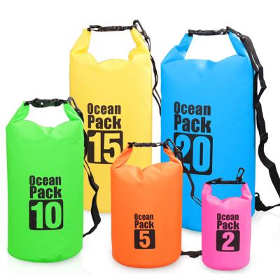 China Waterproof Waterproof Dry Bag Storage Pack Pouch Water Resistant Swimming Canoeing River Trekking Outdoor Kayaking Boating for sale