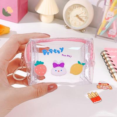 China Fashion Customization And Wholesale Small PVC Wallet Pocket Coin Purse Storage Bag For Ladies And Girls for sale