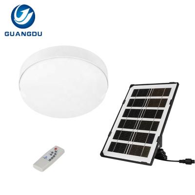 China Surface Mounted Remote Control Indoor ABS Round Waterproof Outdoor Ip65 50w 100w Led Solar Ceiling Light for sale