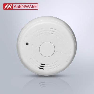 China TUV Asenware Easy Operation Global Smoke Detector Wireless Smoke Detector For Fire Alarm System for sale