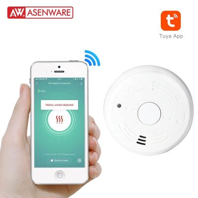 China TUV Smoke Detector TUYA Wifi Standalone Wireless Standalone Smoke Detector For House Use for sale