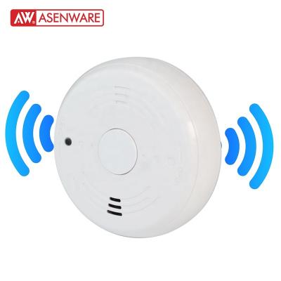 China TUV 9VDC Ultra TUYA Standalone Smoke Detector Wifi Asenware Smoke Detector For Fire Alarm System for sale