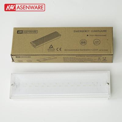 China Emergency Lighting Asenware High Brightness TUV Certified 3W LED Emergency Light 130lm for sale