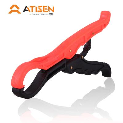 China Function ATISEN PP Floating Lip Gripper Fish Handle Gripper Fish Gripper Durable Hard Plastic Red Yellow Available Pesca Gripper Pescaria for sale