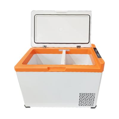 China New TIKI OEM geladeira 12v ABS China-chic pequeno DC12V/24V mini compressor freezer fridge car fridge DC for sale