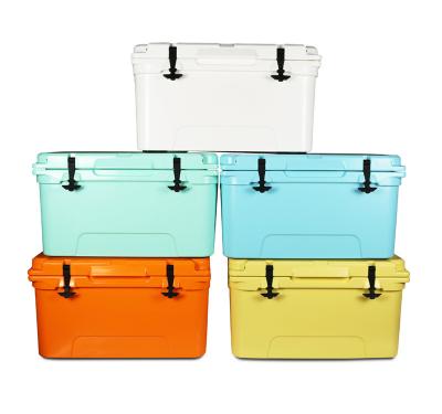 China Custom High Quality 45QT Hard Ice Cooler Box Waterproof For Camping for sale