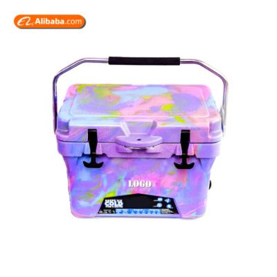 China TIKI Waterproof 20 Quart Color Mix Cooler Box Customized Portable Rotomolde Cooler Box for sale