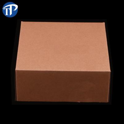 China Recyclable Eco Friendly Brown Kraft Paper Donut Packaging Box for sale