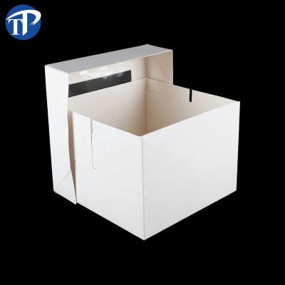 China Recyclable Customized Cake Box Box EN 10x10 Cardboard With Cover for sale