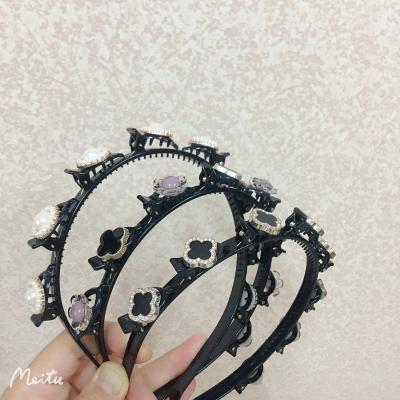 China Popular Double Hits Hairstyle Woven Headband Twist Braid Clip Front Beauty Tool for sale