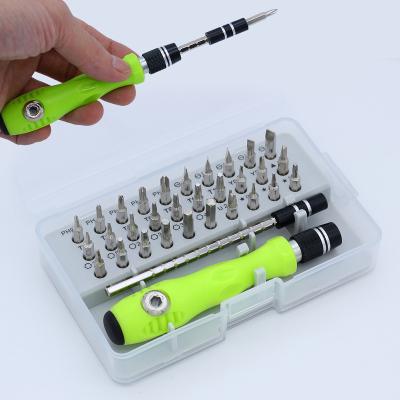 China Home 32-in-1 Plastic Screwdriver Set Portable Small Combination Multi-function Tool Repair Hardware Tool Kit for sale