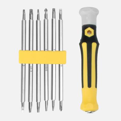 China Plastic 12 in 1 Screwdriver Set Multifunctional Double Head Screwdriver for PH1 PH2 SL3 SL4 Hardware Home Torx Tool for sale