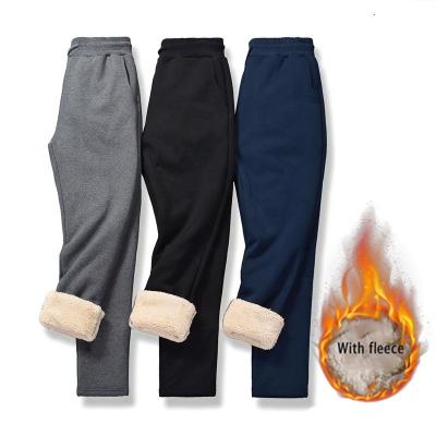 China 100% Cotton Mens Winter Fleece Plus Size Jogger Sweatpants Cargo Pants For Men Jogging Pants for sale