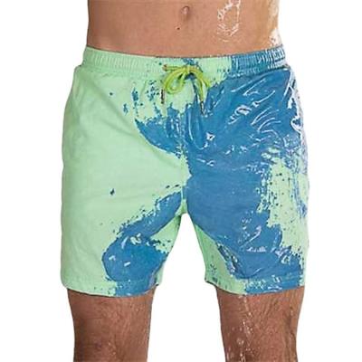 China Hot Selling Plus Size Swimming Trunks Beach Trunks Male And Plus Size Heat Sensitive Mens Shorts for sale