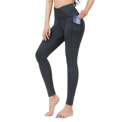 China Wholesale custom logo breathable spandex private label fitness wear leggings sports compression tights yoga pants with pockets yoga leggings for sale