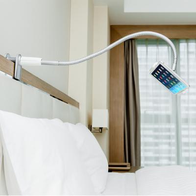 China Flexible Gooseneck Metal Tablet Stand Phone and Tablet Holder for Bed for sale