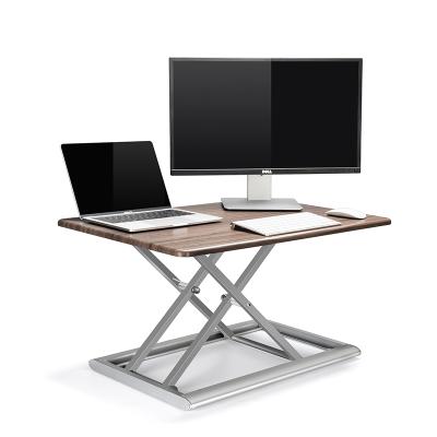 China UPERGO Adjustable Stand Riser Foldable Monitor 30inch Height Foldable Aluminum Makes Sit Infinitely To Stand Computer Desk for sale