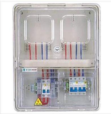 China Outdoor PC ABS Intelligent Single Phase Meter Box Two Transparent Plastic Epitope for sale