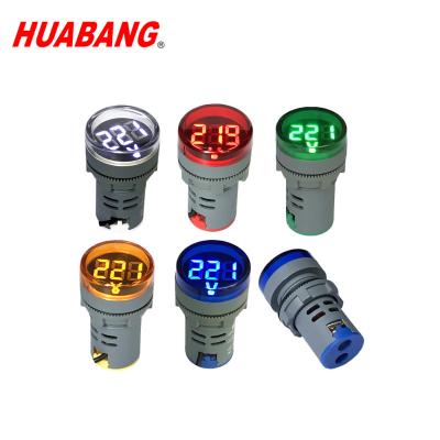 China AD16 Mini Led Mechanical Equipment Signal Light Blue Red Yellow Green White With AC 50-500V Voltage Monitoring Signal Indicator for sale