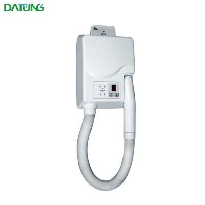 China Optional wall mounted high wind or soft wind ABS body and skin dryer for bathroom with LCD and shaver socket for sale