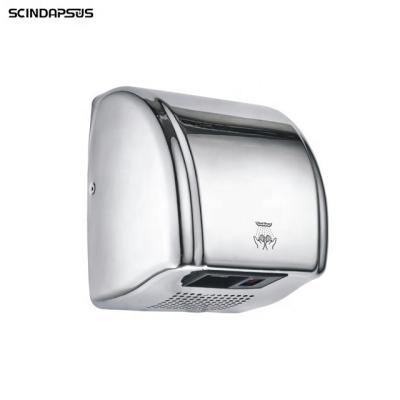 China Hotel 2100W ABS Or Sensor 304SUS Wall Mounted Hand Dryer 110-240V Hands Dryer With 60S Long for sale