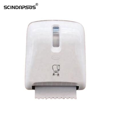 China Modern Auto Cut Wall Mounted Quantitative Paper Dispenser Scindapsus ABS Towel Holder Tissue Box For Toilet for sale