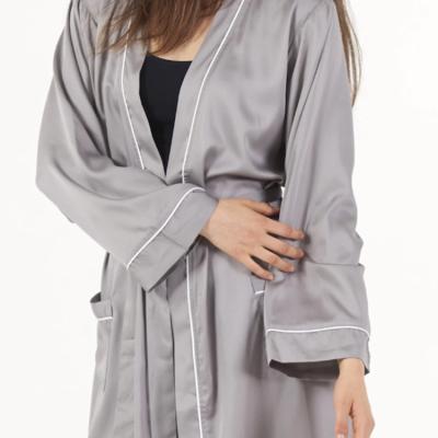 China Top Selling Breathable Modern Design Long Bamboo Robe With Wrap Style Sashes As Women Bamboo Pajamas In Fantastic Price for sale